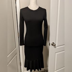 Mermaid Women's Bodycon Knit Sweater Dress Casual Slim Long Sleeve Jumper